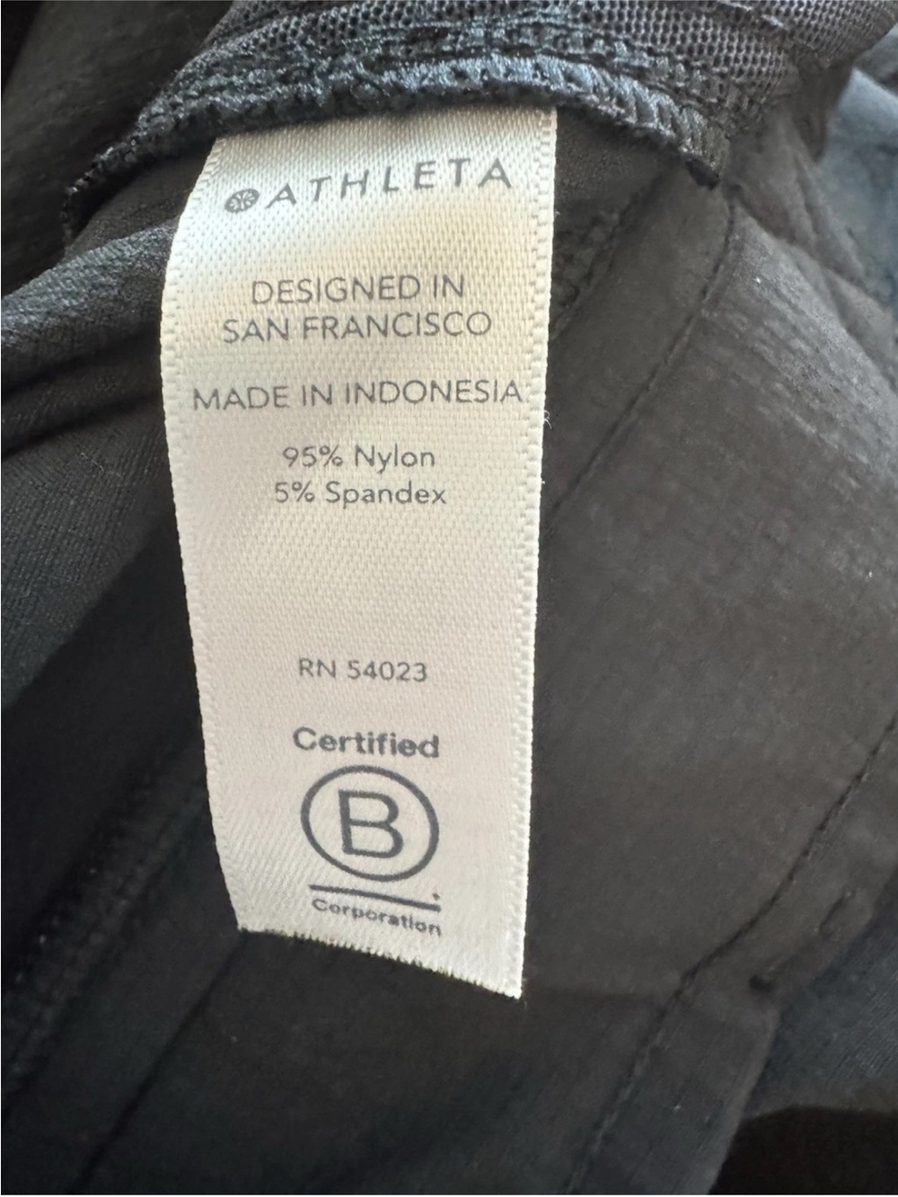 Athleta Belted Trekkie Hiking Pants Zipper Sides Women's 8 Black Stretch Outdoor - Picture 9 of 10